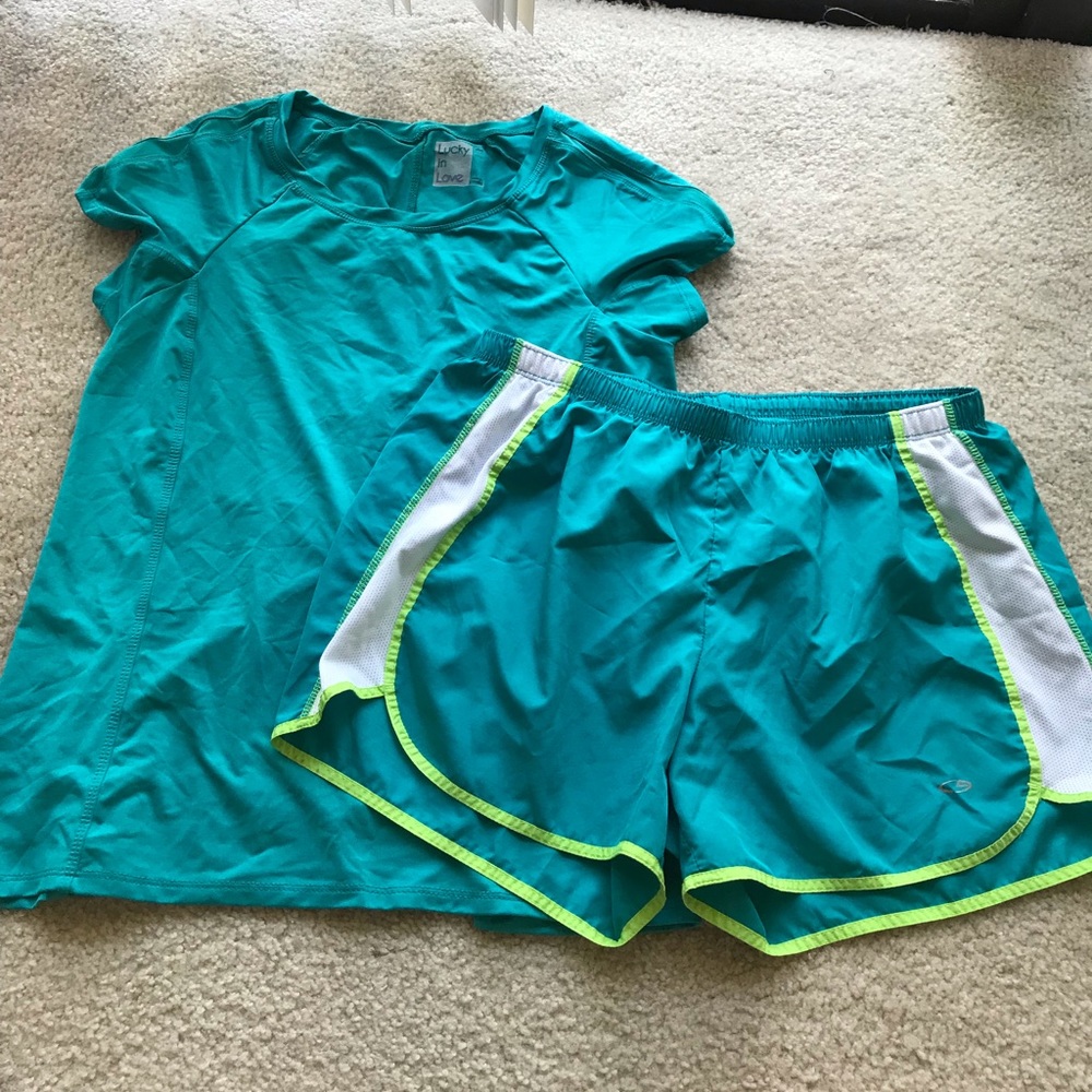 Work our shorts and shirt